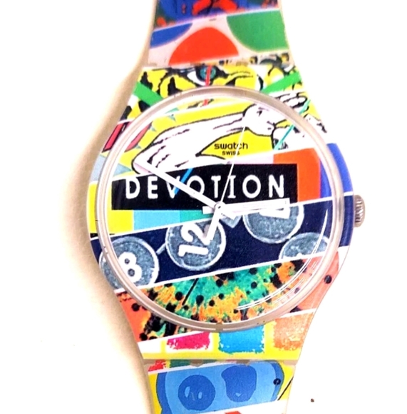 Swatch Watch White Loop SUOZ170 2014 Collector Specials Swiss Made Rare Quartz - Picture 3 of 11